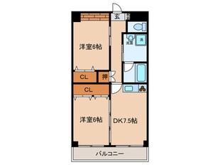 アメニティ－八田の物件間取画像